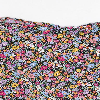 Motel Womens Multicoloured Floral Viscose Mini Skirt Size L Button