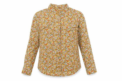 Womens UK Size 8 Topshop Brown Basic Button-Up