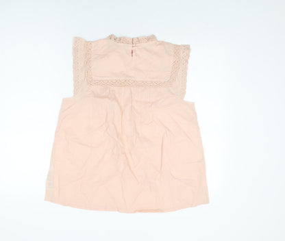 Womens UK Size 10 Dorothy Perkins Pink Basic T-Shirt