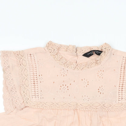Womens UK Size 10 Dorothy Perkins Pink Basic T-Shirt