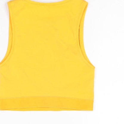 Womens UK Size S Zara Orange Cropped T-Shirt