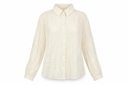 Womens UK Size S VERO MODA Ivory Basic Button-Up