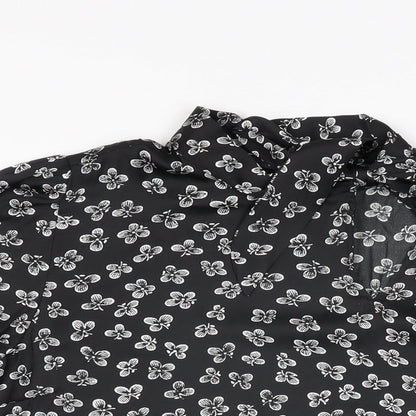 Womens UK Size 6 Marks and Spencer Black Basic T-Shirt