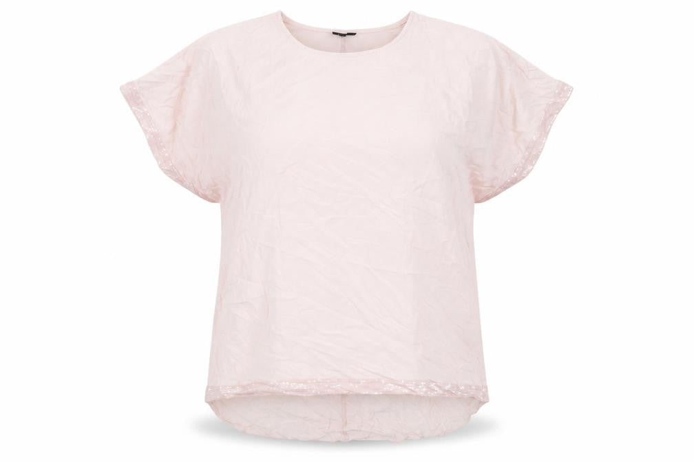 Womens UK Size 18 Izabel London Pink Basic T-Shirt