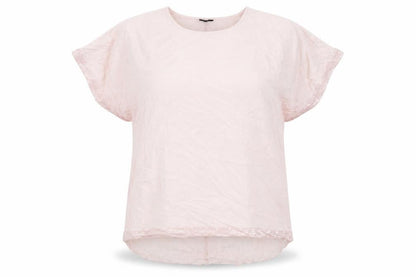 Womens UK Size 18 Izabel London Pink Basic T-Shirt
