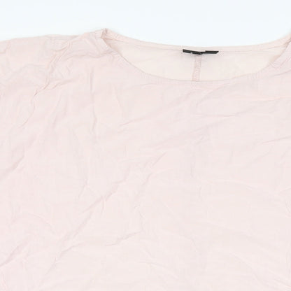Womens UK Size 18 Izabel London Pink Basic T-Shirt