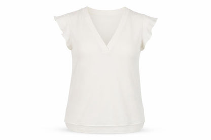 Womens UK Size S Zara White Basic T-Shirt
