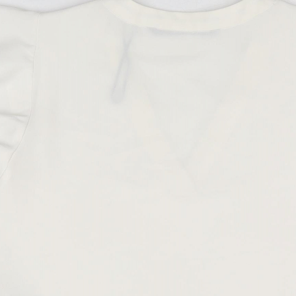 Womens UK Size S Zara White Basic T-Shirt