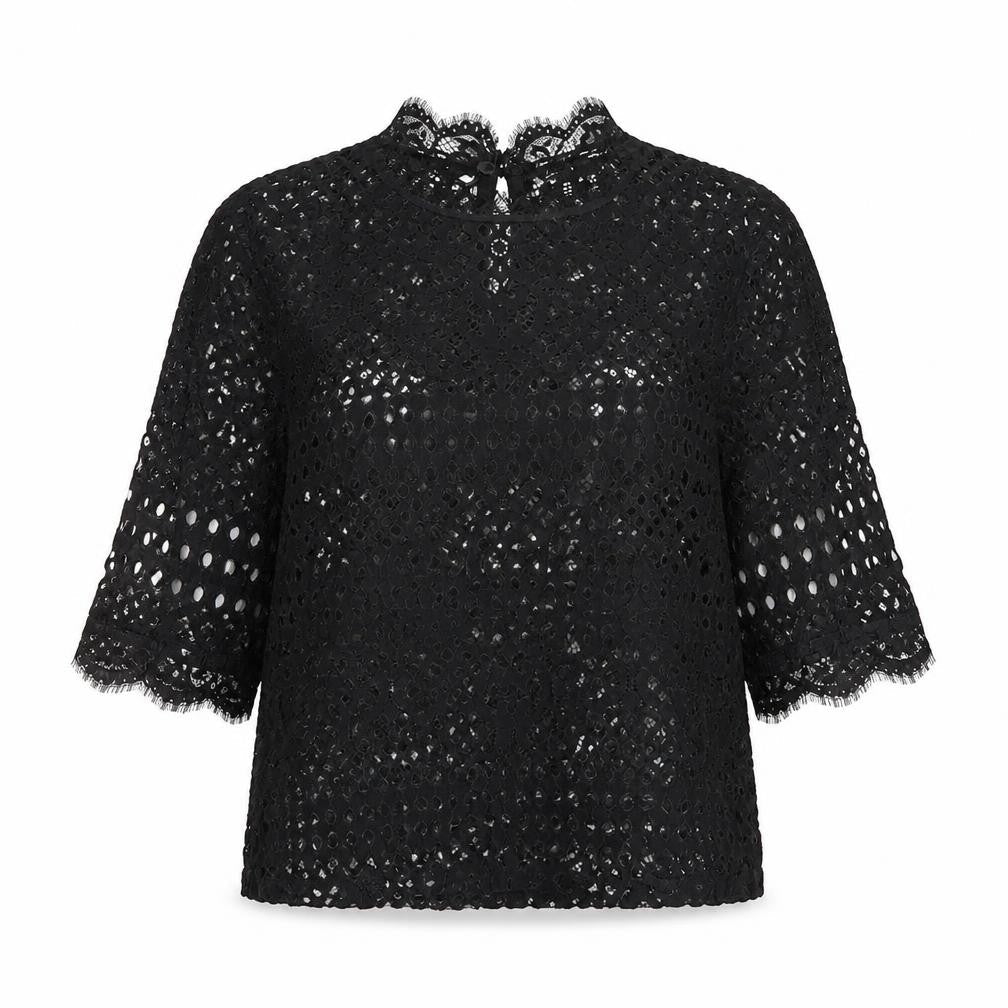 Womens UK Size M Zara Black Basic T-Shirt