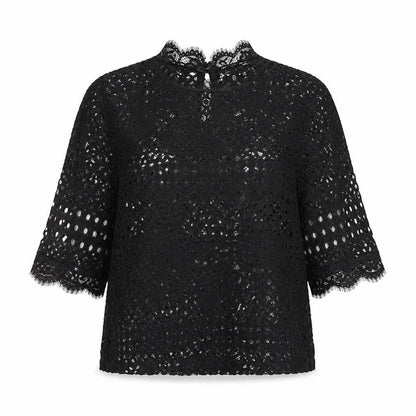 Womens UK Size M Zara Black Basic T-Shirt