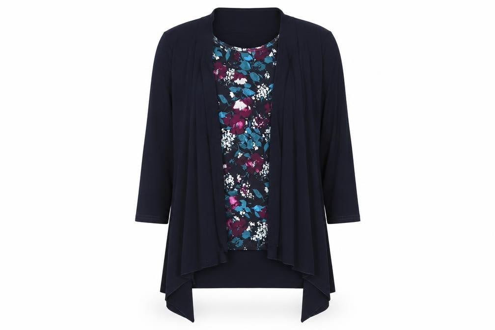 Womens UK Size 10 Kate Lilly Blue Basic T-Shirt