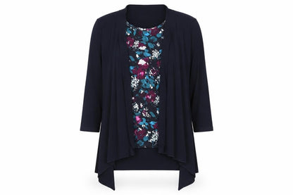 Womens UK Size 10 Kate Lilly Blue Basic T-Shirt