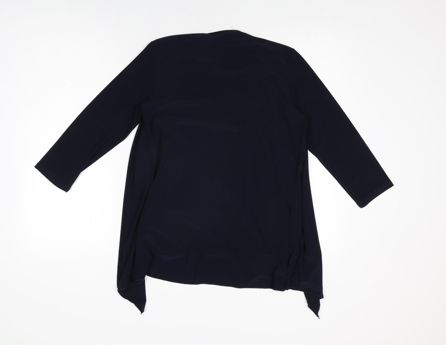 Womens UK Size 10 Kate Lilly Blue Basic T-Shirt