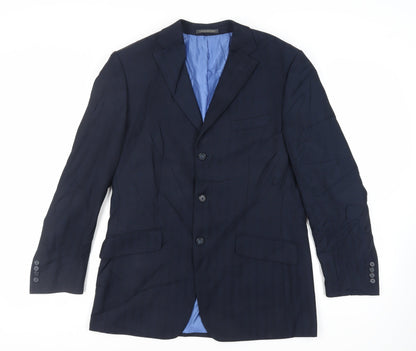 Mens UK Size 40 Greenwoods Regular Blue Suit Jacket