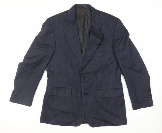 Mens UK Size 40 Label Regular Blue Suit Jacket