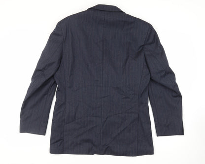 Mens UK Size 40 Label Regular Blue Suit Jacket