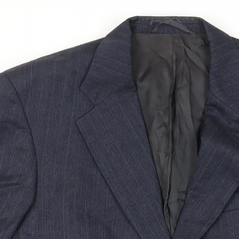 Mens UK Size 40 Label Regular Blue Suit Jacket