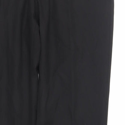 NEXT Mens Black Polyacrylate Fibre Dress Pants Trousers Size 34 in L31 in Regular Zip