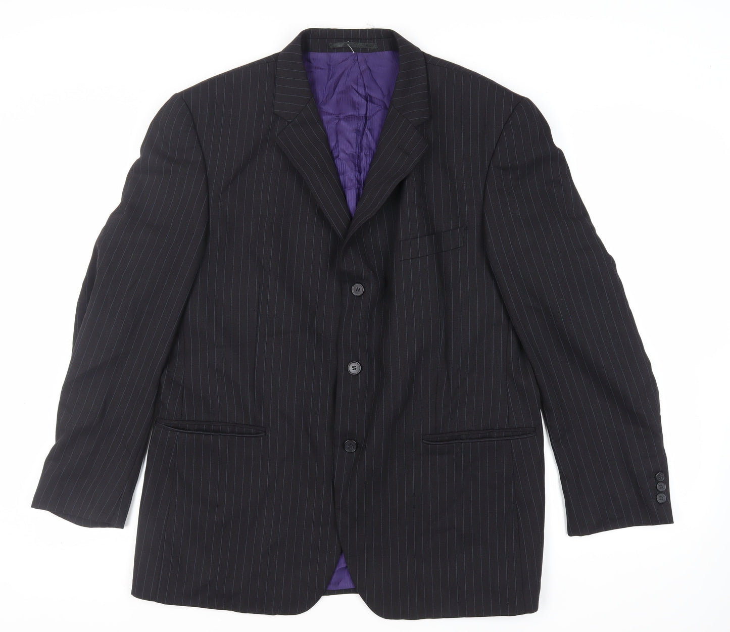 Mens UK Size 44 Burton Regular Black Suit Jacket