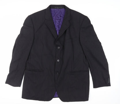 Mens UK Size 44 Burton Regular Black Suit Jacket