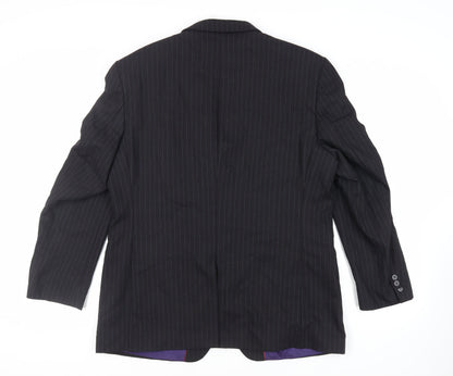 Mens UK Size 44 Burton Regular Black Suit Jacket