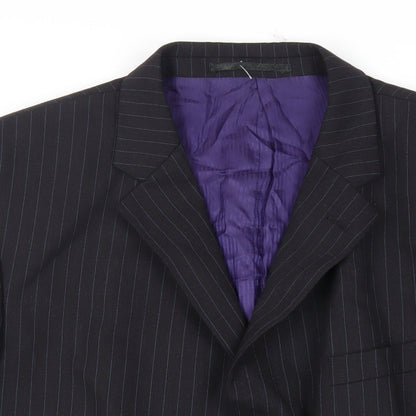 Mens UK Size 44 Burton Regular Black Suit Jacket