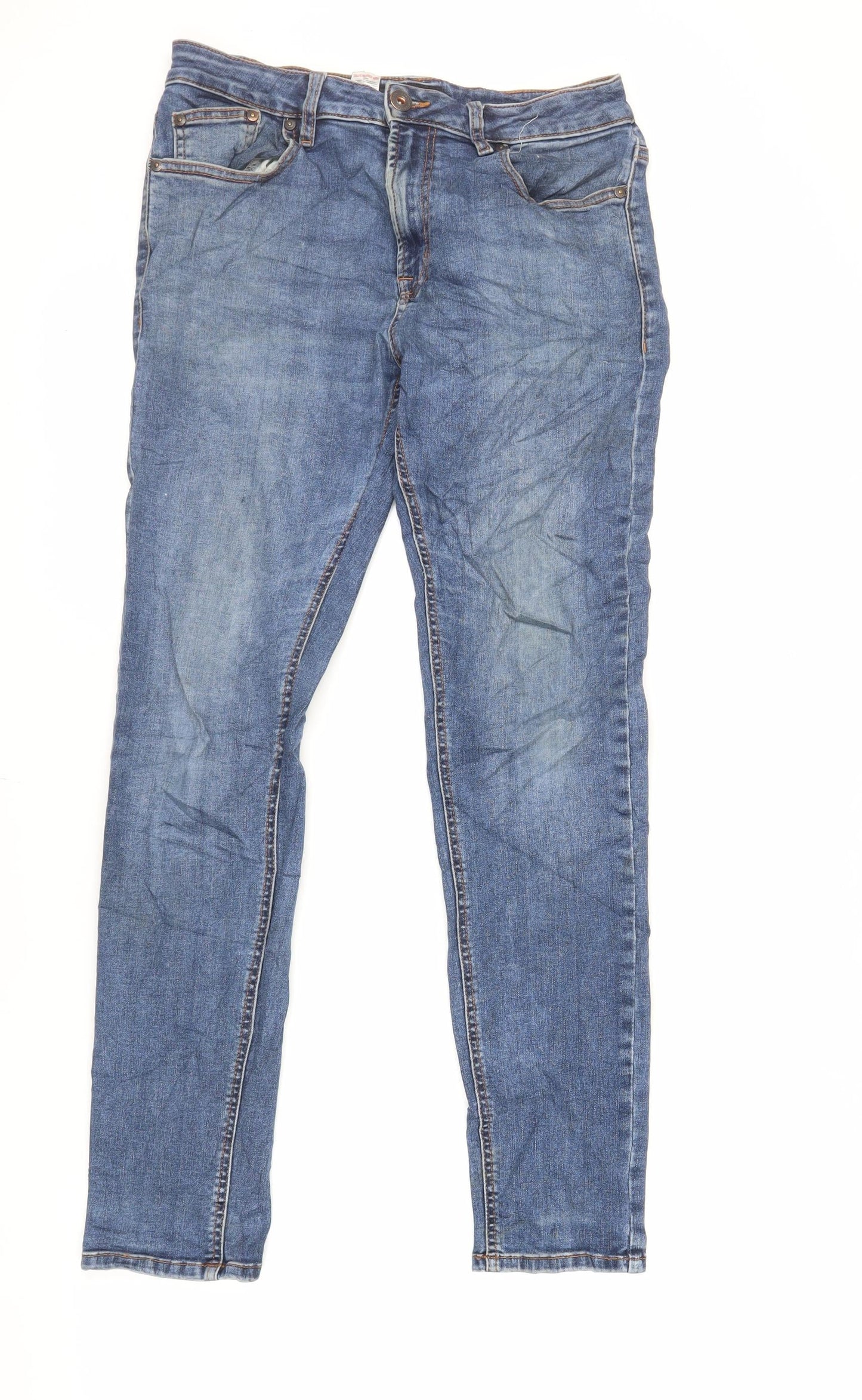 Mens UK Size 32 in NEXT Regular Fit Skinny Blue Jeans