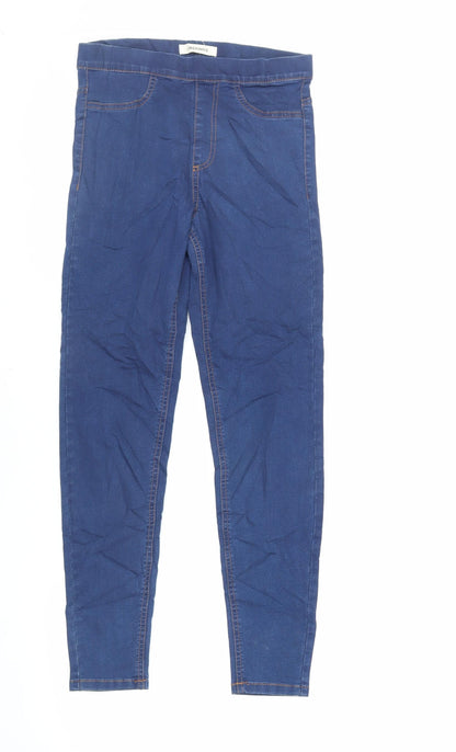 Womens UK Size 8 Marks and Spencer Regular Fit Jegging Blue Jeans