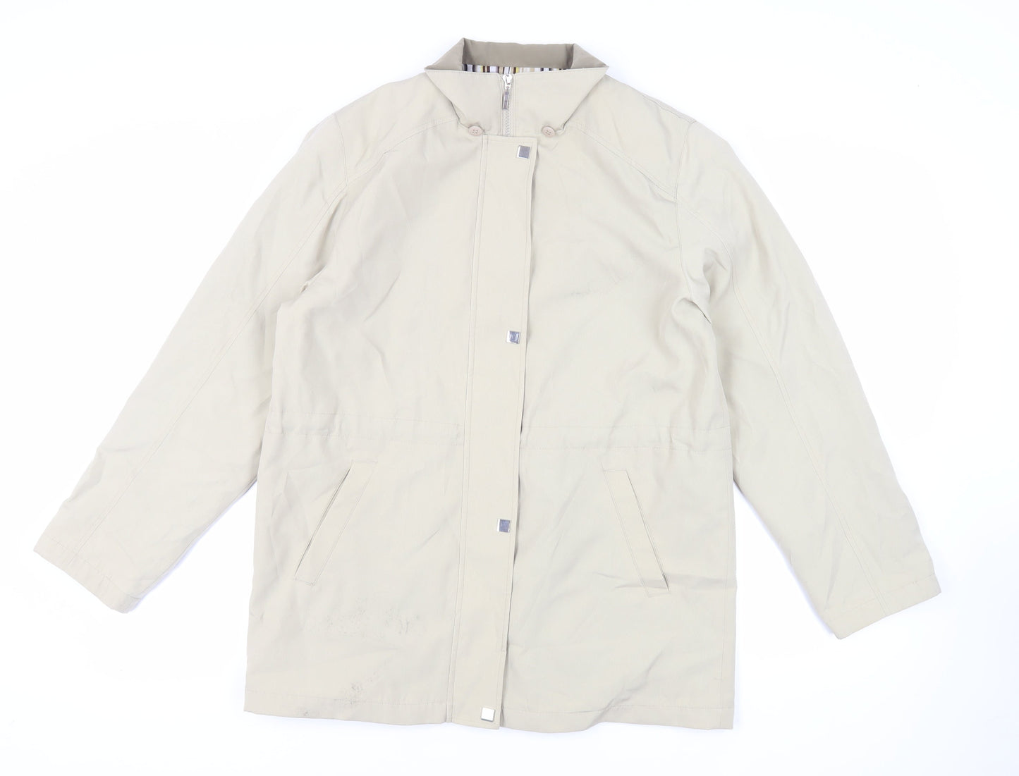 Liz Claiborne Womens Beige Jacket Size M Zip