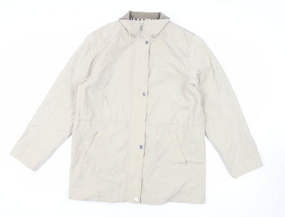 Liz Claiborne Womens Beige Jacket Size M Zip
