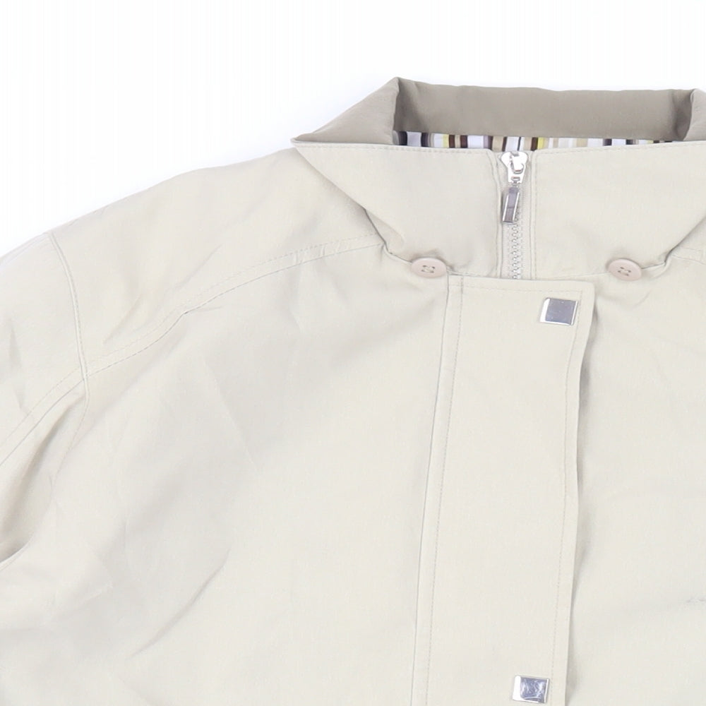 Liz Claiborne Womens Beige Jacket Size M Zip