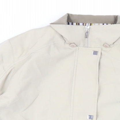 Liz Claiborne Womens Beige Jacket Size M Zip