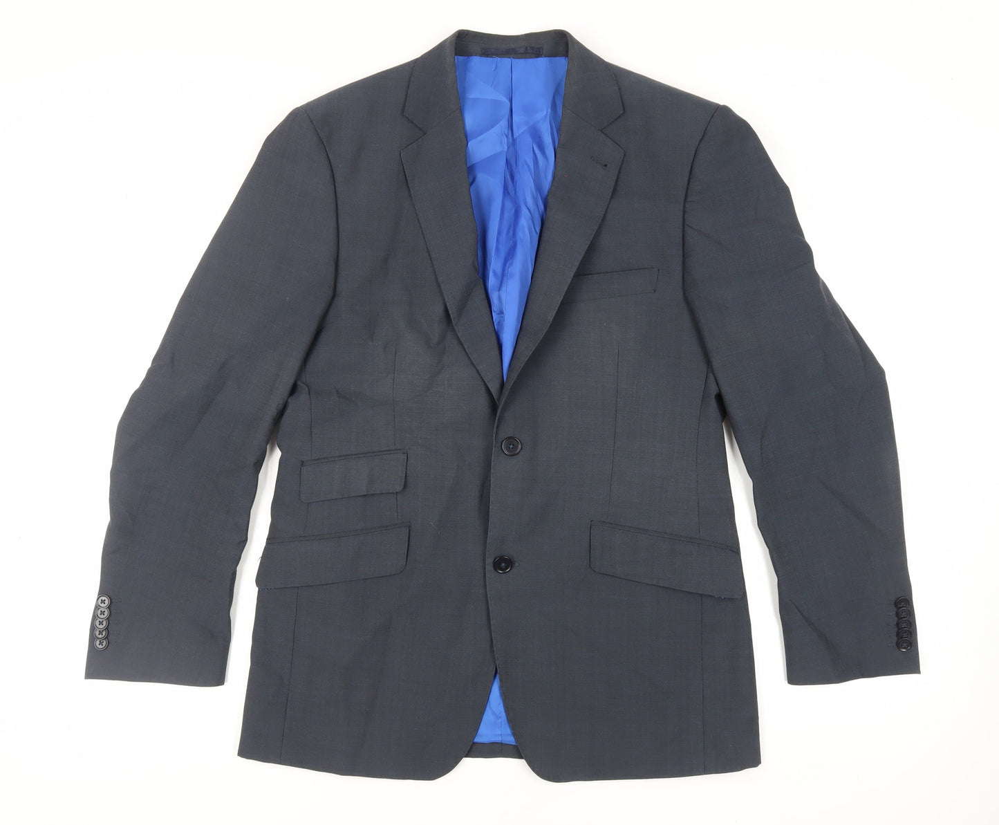 Mens UK Size 40 Hawes & Curtis Regular Blue Suit Jacket