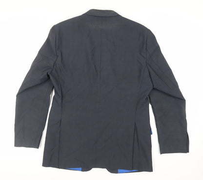 Mens UK Size 40 Hawes & Curtis Regular Blue Suit Jacket