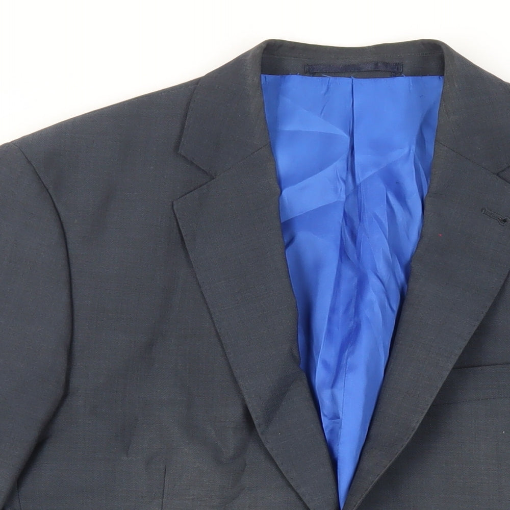 Mens UK Size 40 Hawes & Curtis Regular Blue Suit Jacket
