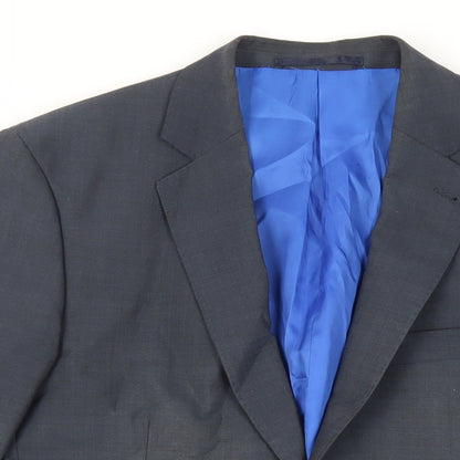 Mens UK Size 40 Hawes & Curtis Regular Blue Suit Jacket