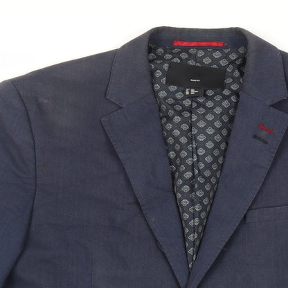 Mens UK Size 38 H&M Regular Blue Suit Jacket