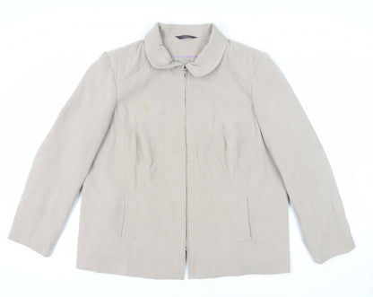 Bonmarché Womens Beige Jacket Size 24 Zip