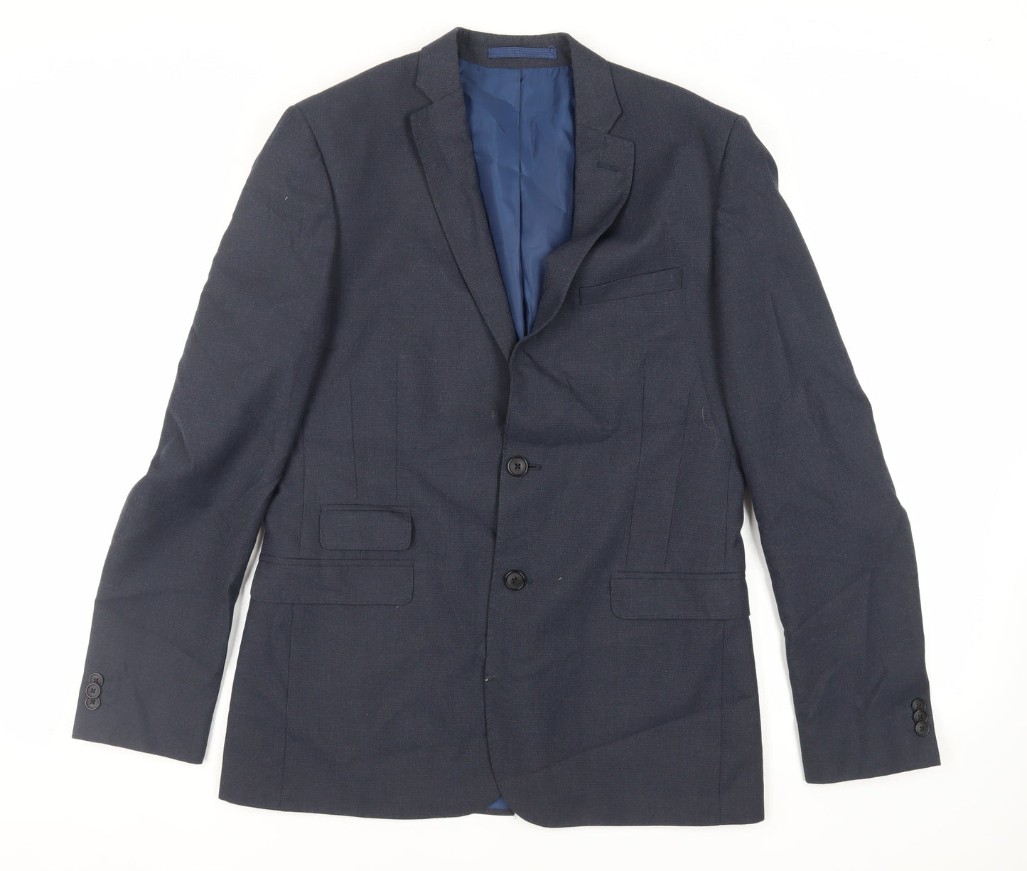 Mens UK Size 40 Marks and Spencer Regular Blue Suit Jacket