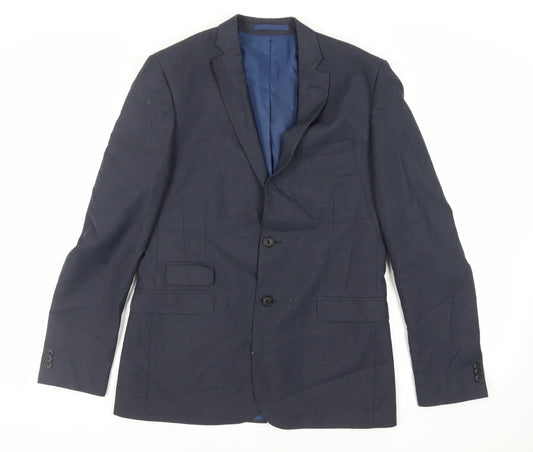 Mens UK Size 40 Marks and Spencer Regular Blue Suit Jacket