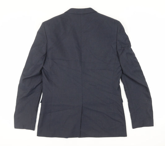 Mens UK Size 40 Marks and Spencer Regular Blue Suit Jacket