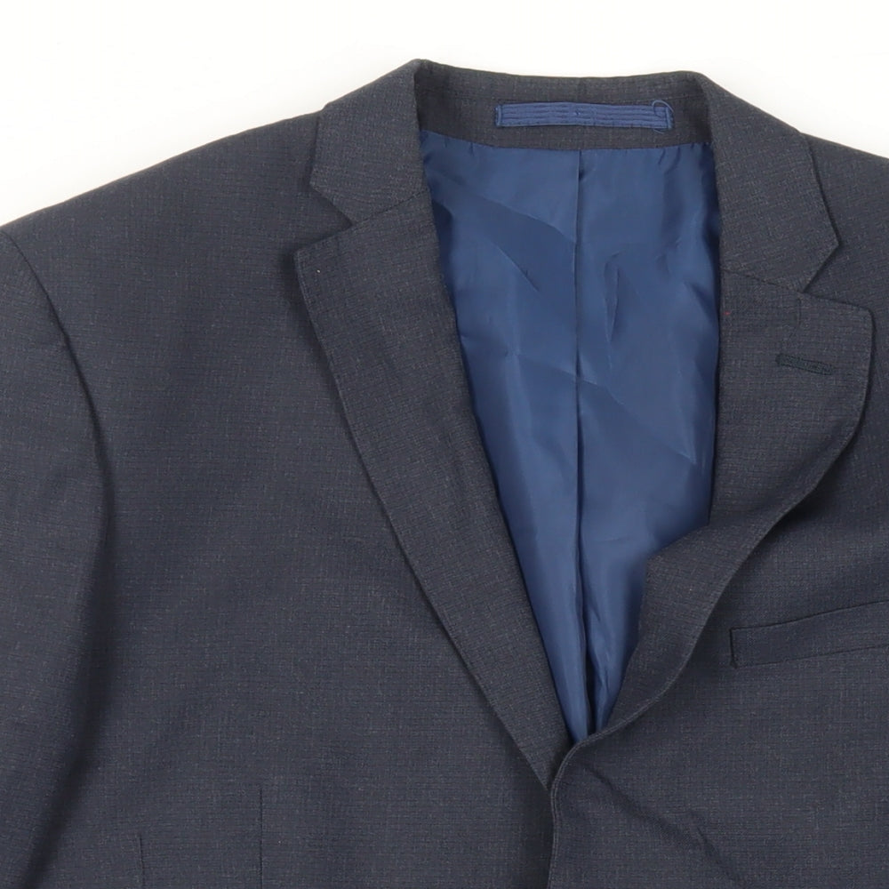 Mens UK Size 40 Marks and Spencer Regular Blue Suit Jacket