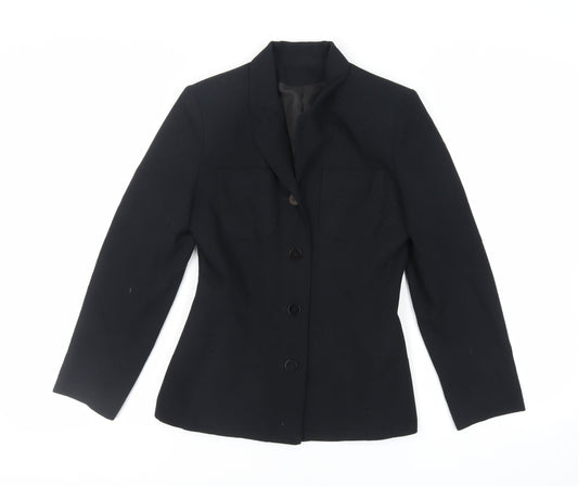 Principles Womens Black Jacket Blazer Size 8 Button