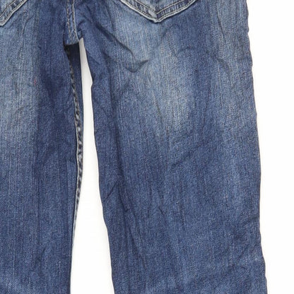 Burton Mens Blue Cotton Skinny Jeans Size 34 in L29 in Regular Zip