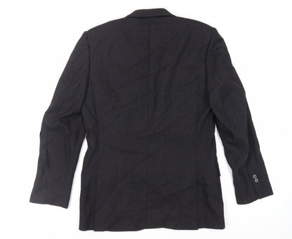 Mens UK Size 36 Zara Man Regular Black Suit Jacket