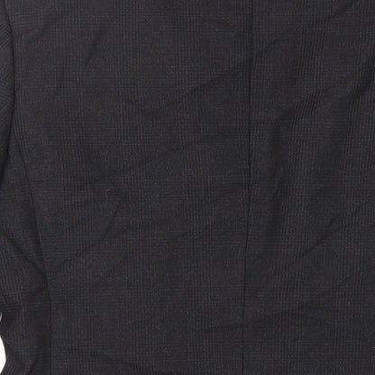 Mens UK Size 36 Zara Man Regular Black Suit Jacket