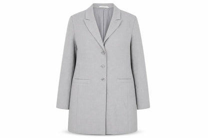 St Michael Womens Grey Jacket Blazer Size 18 Button - Vintage