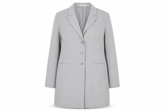 St Michael Womens Grey Jacket Blazer Size 18 Button - Vintage