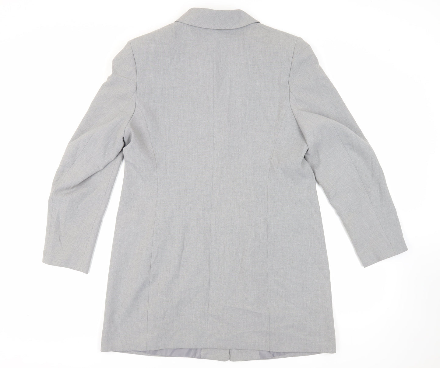 St Michael Womens Grey Jacket Blazer Size 18 Button - Vintage