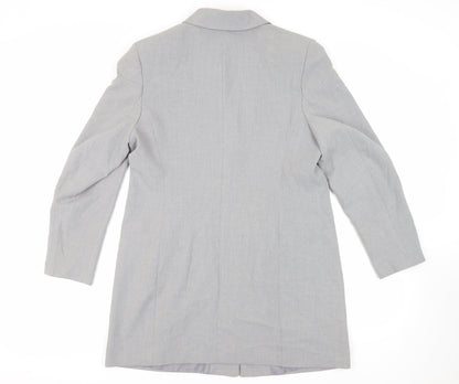 St Michael Womens Grey Jacket Blazer Size 18 Button - Vintage